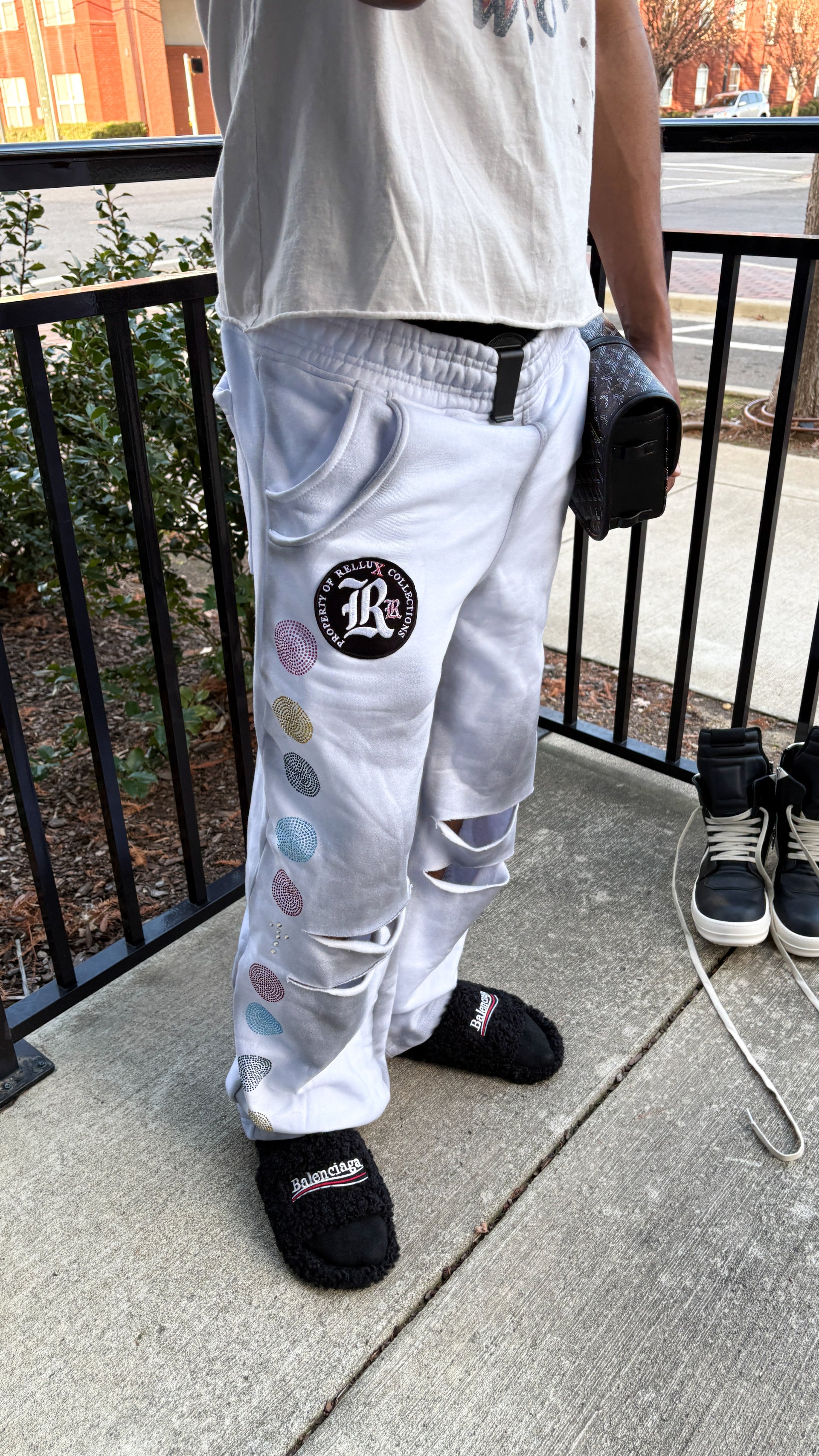 White “Estate” Sweatpants